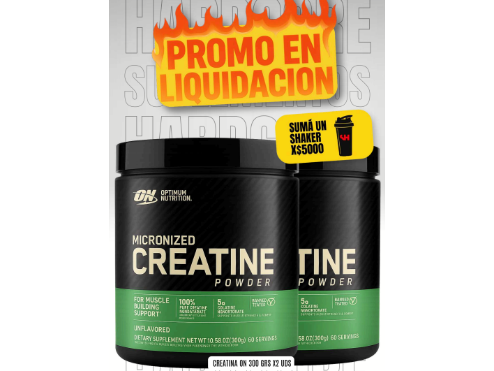 CREATINA ON 300GRS X2 UDS (600GRS TOTALES)