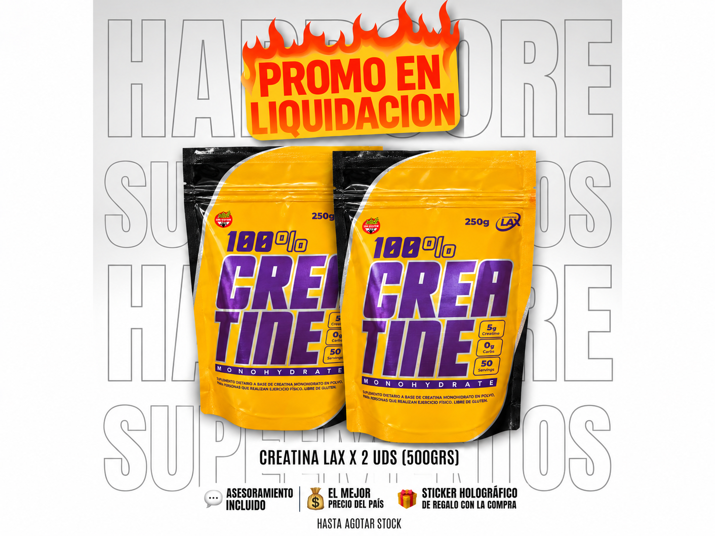 CREATINA LAX X2 (500 GR)
