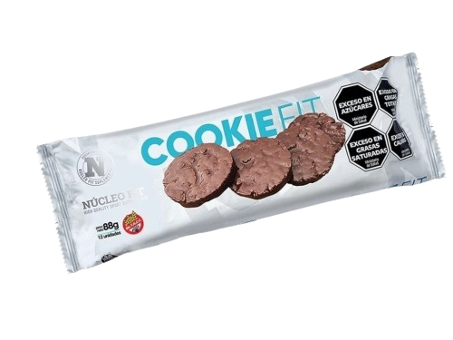 Nucleo fit cookies de arroz integral de chocolate negro x 12u
