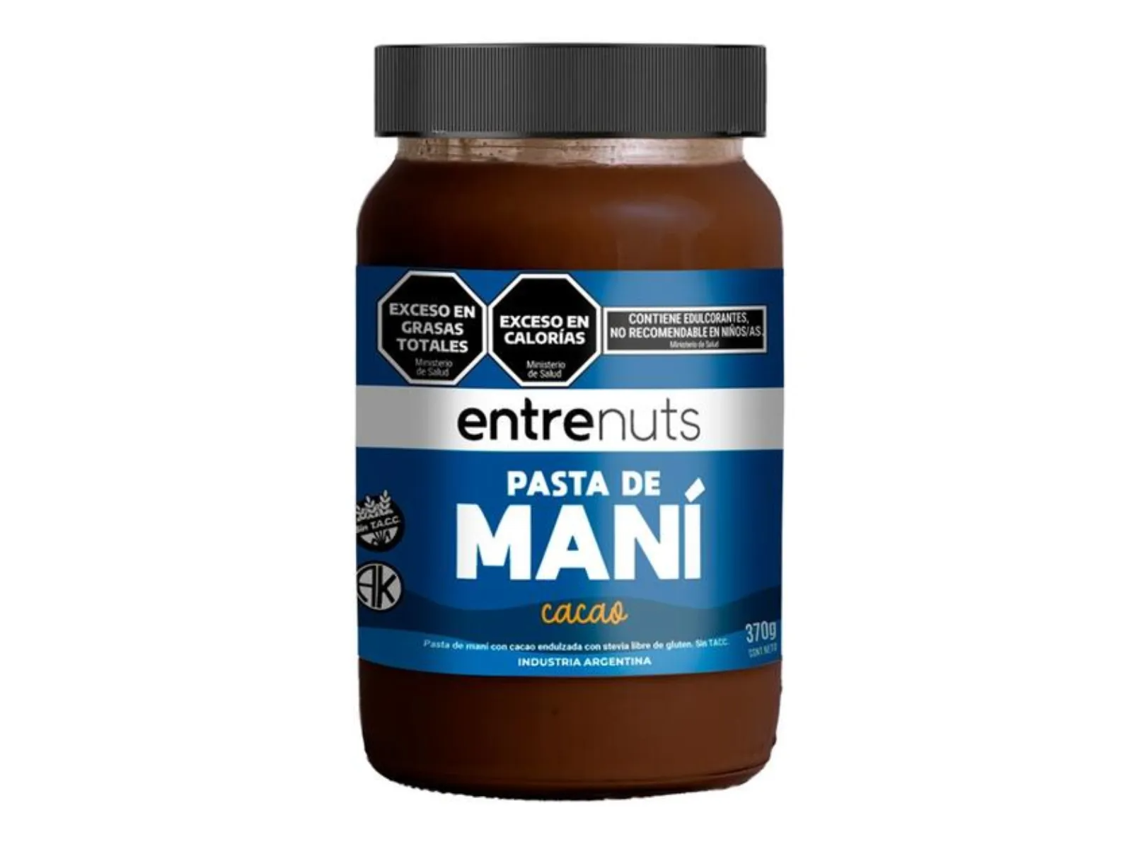 Pasta de Mani con Cacao x 370g – Entrenuts