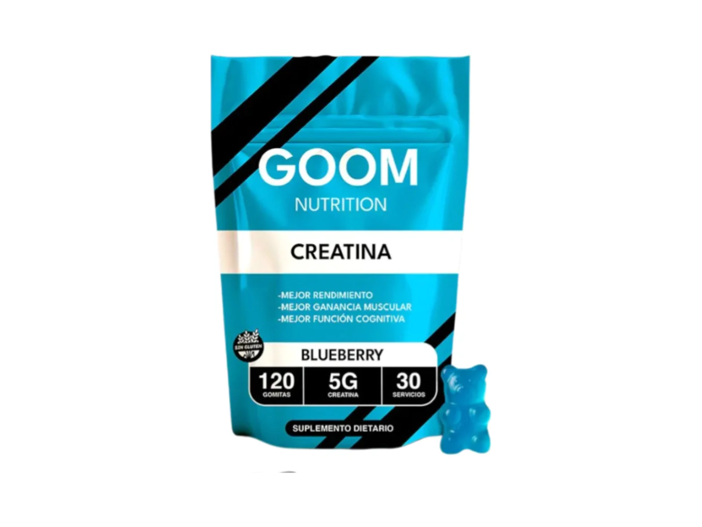 Creatina Goom x 120 Gomitas (Blueberry)