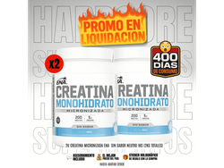 X2 CREATINA MICRONIZADA ENA SIN SABOR NEUTRO 1KG (2KG TOTALES)