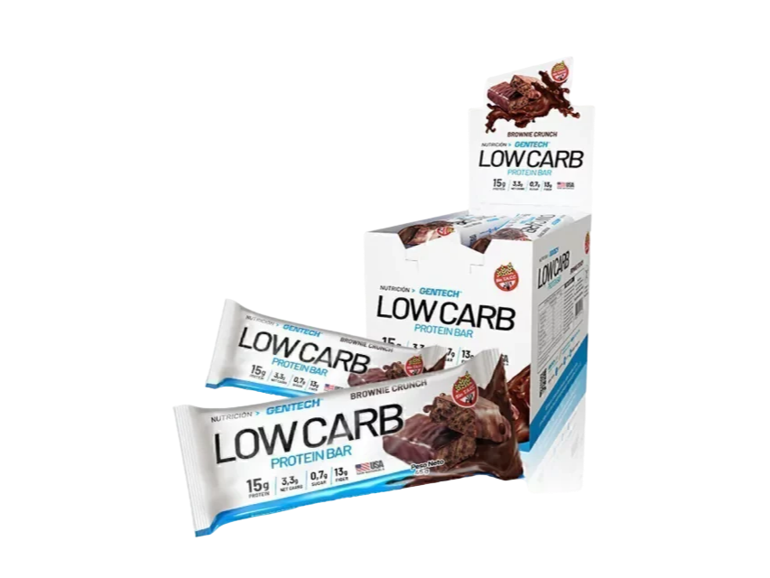 Gentech Low Carb Barra Proteica 10 unidades