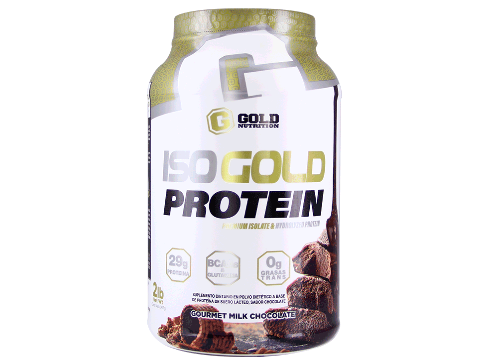 Gold Isolate 2lb 100% Whey Protein Standard en pote