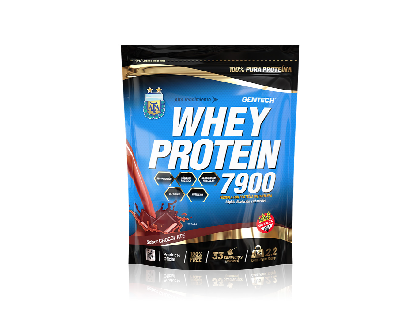 Gentech 7900 1000 gr Whey Protein Doy pack