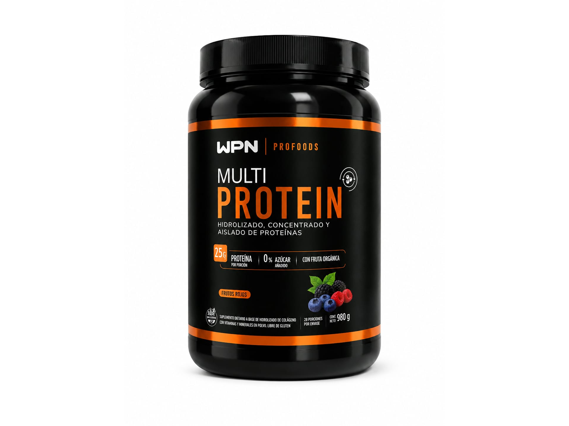 WPN Multi Protein | Hidrolizado, Concentrado y Aislado de Proteínas | Sin Azúcar | 28 Porciones | 980g