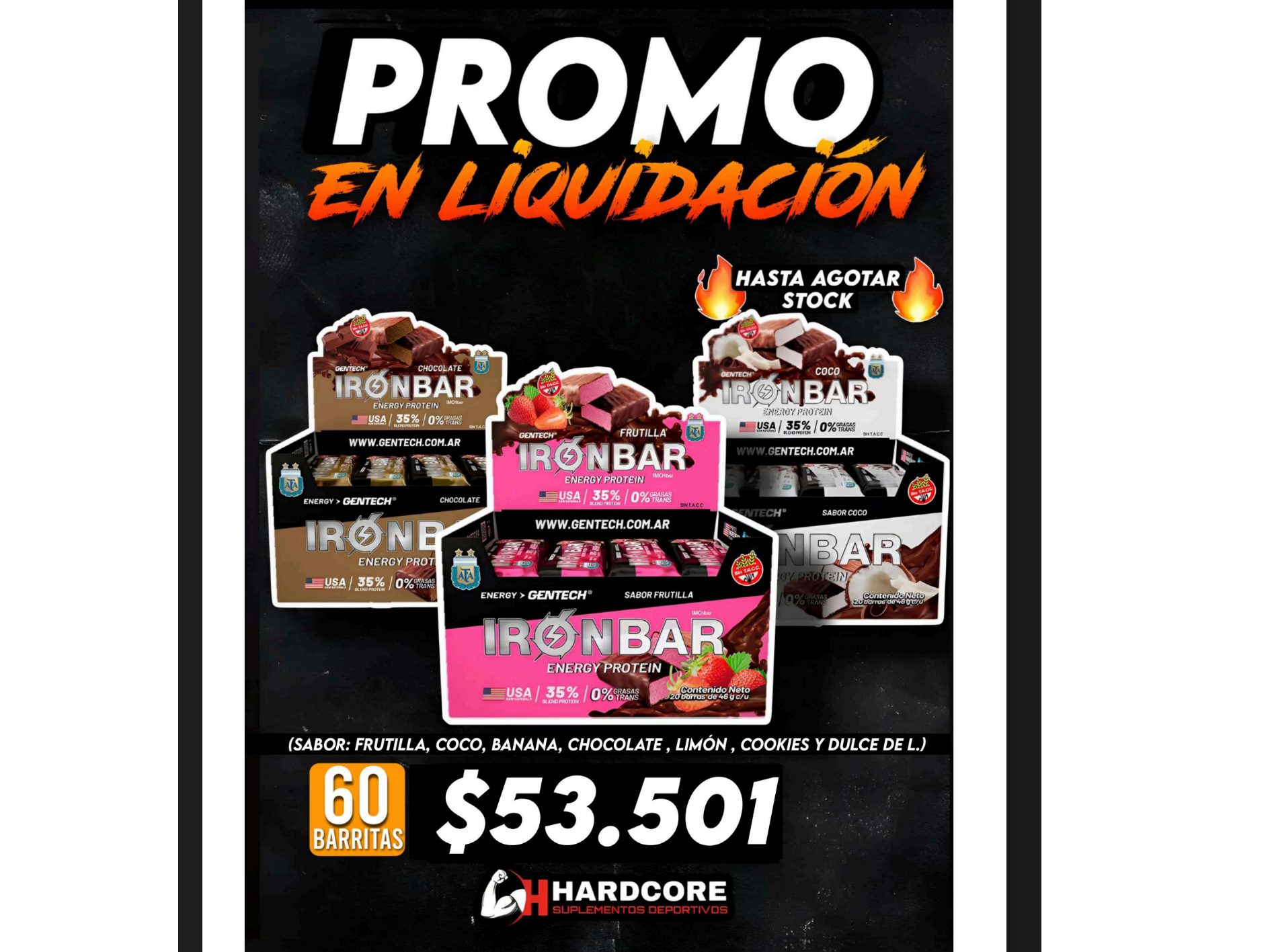 PROMO IRON BAR 3 CAJAS