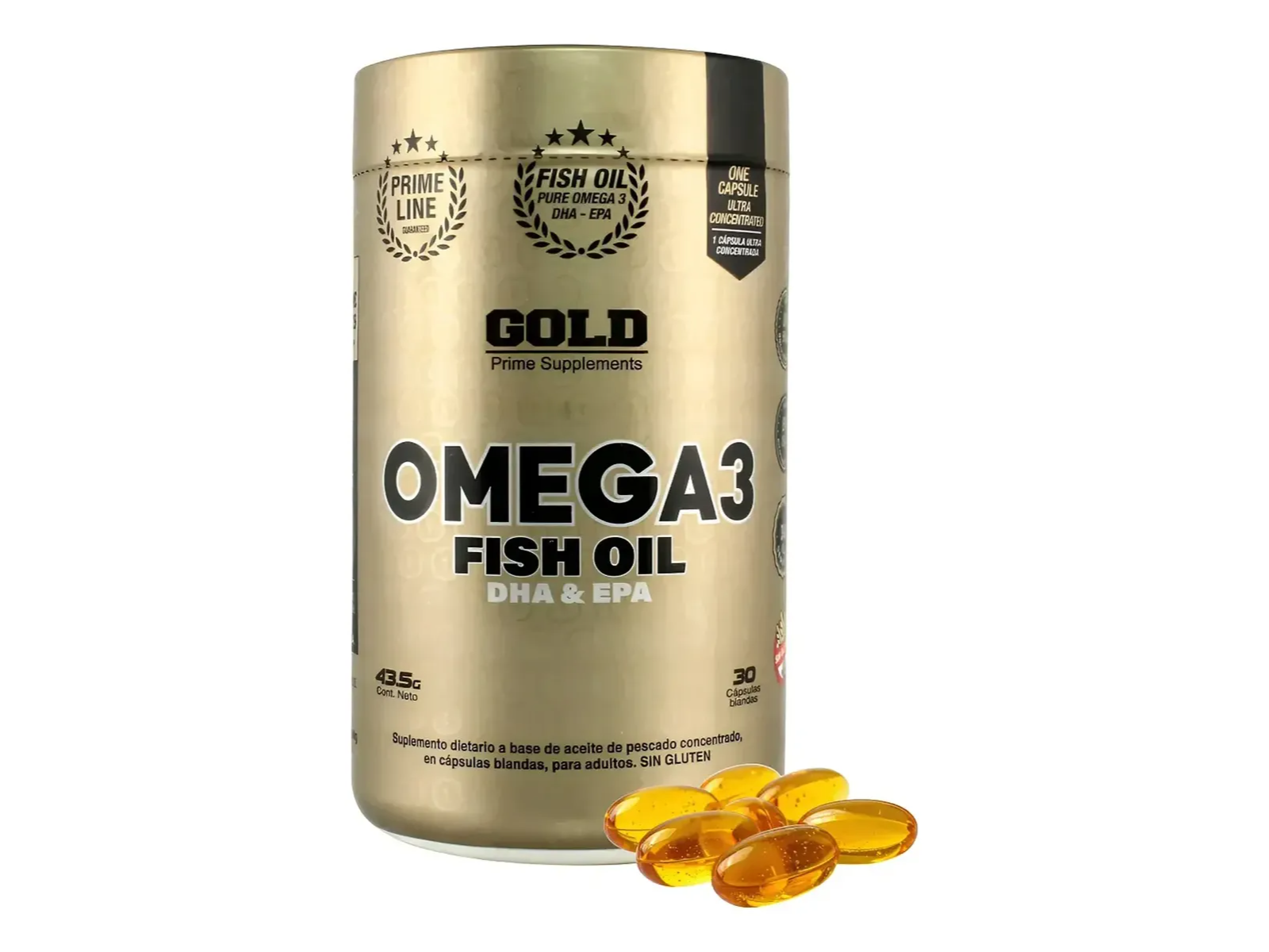 Omega 3 Fish Oil Cápsulas Gold Line - Gold Nutrition