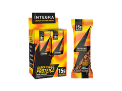 INTEGRA Barra Proteica Maní Chocolate Caja 10 Unidades