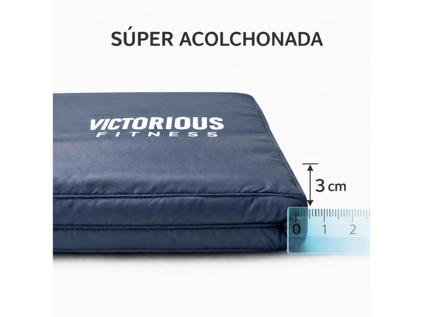 Colchoneta súper reforzada 100 CM largo por 50 CM ancho por 3cm de alto