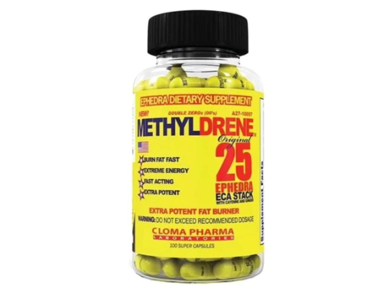 Methyldrene 25 Cloma Pharma Quemador 100 capsulas