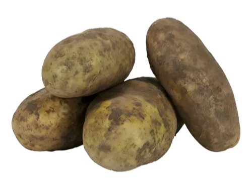 Papa negra cepillada