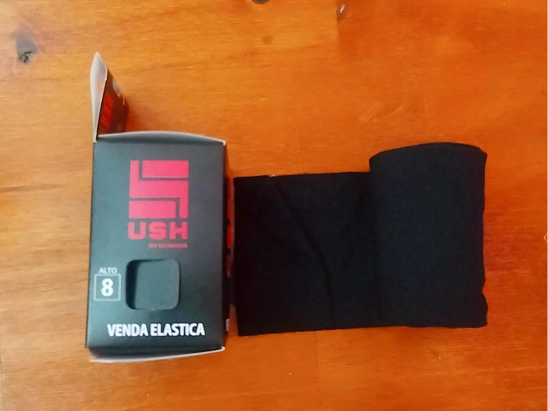 VENDA ELASTICA NEGRA 8CM