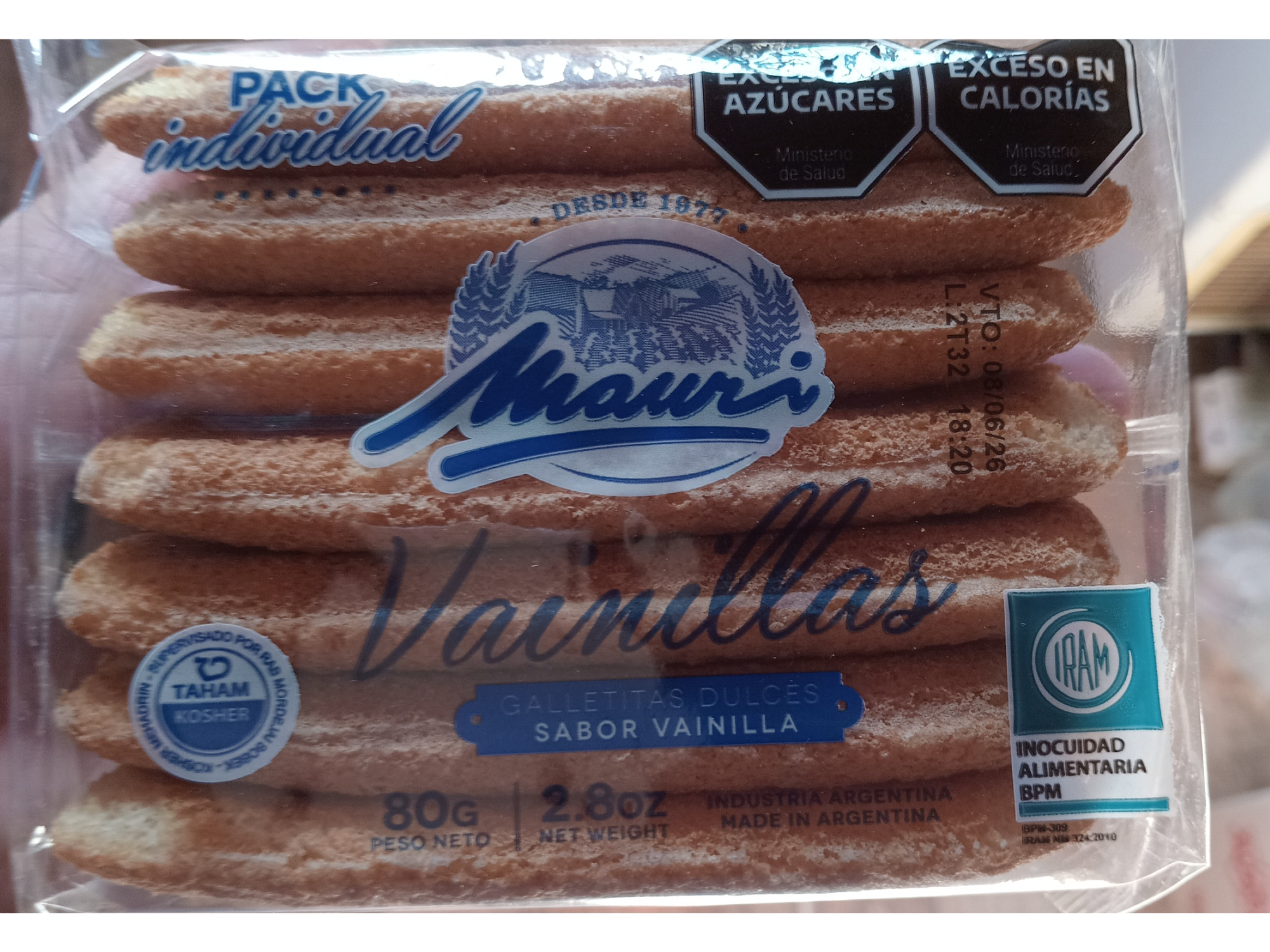 Vainillas 80g