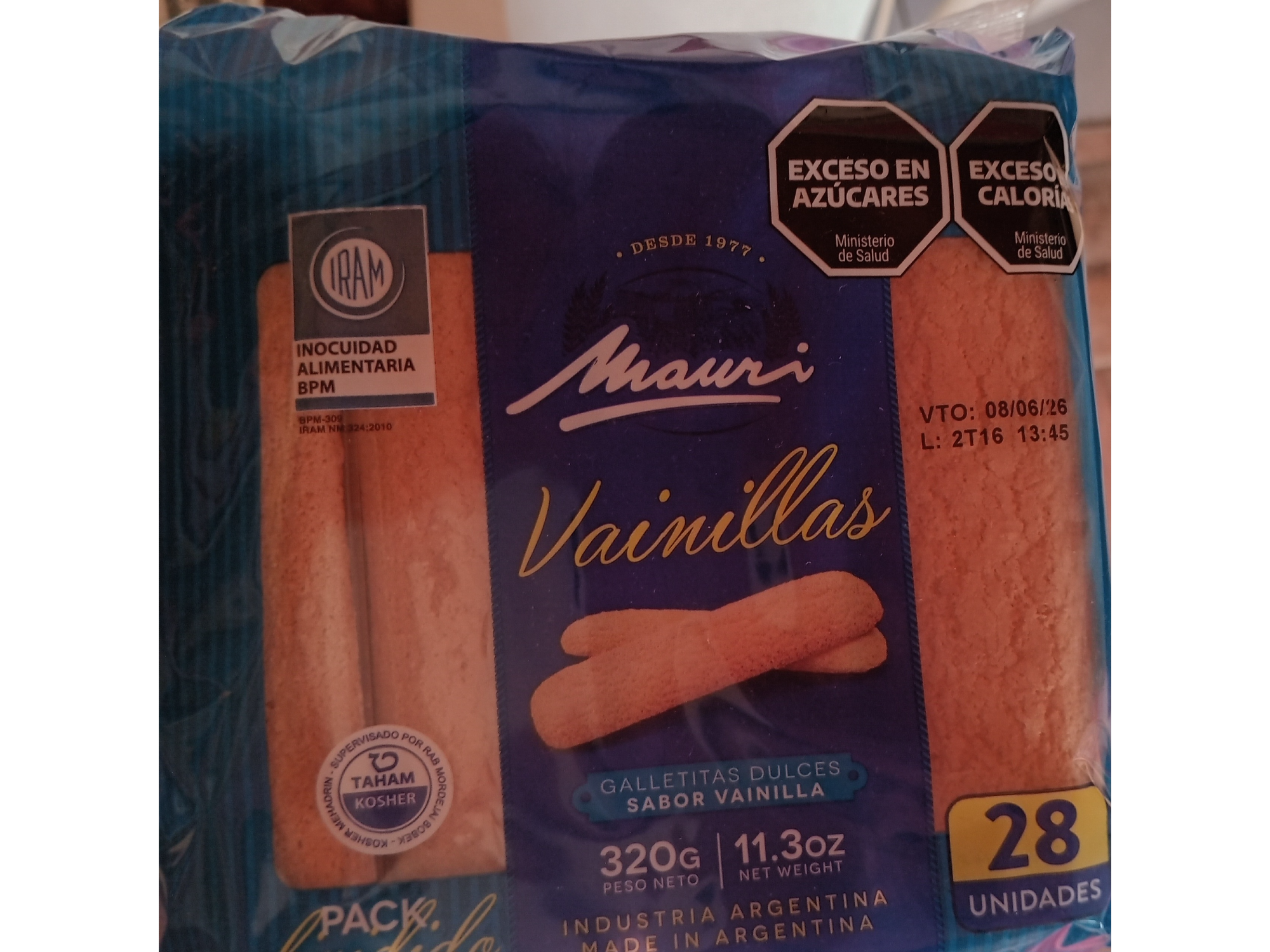 Vainillas 320g