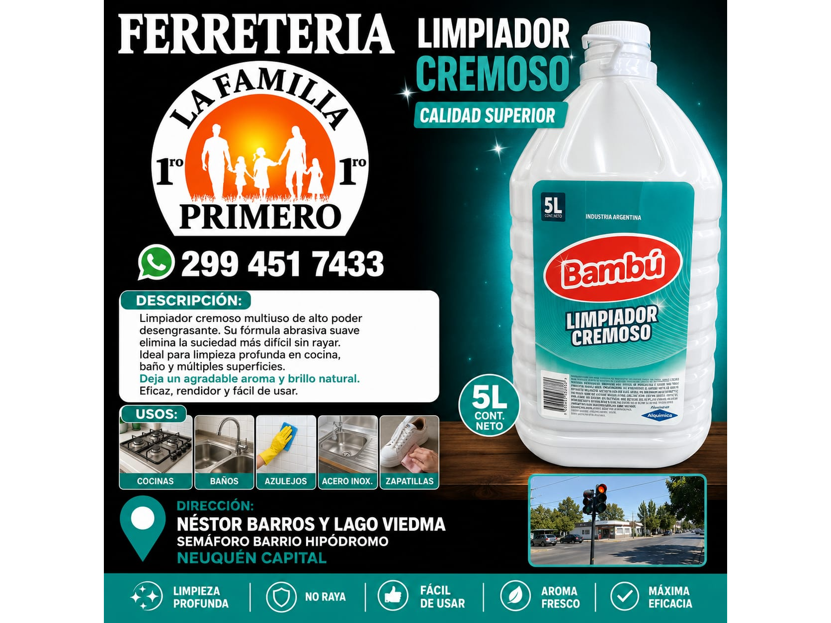 Limpiador  crema x 5litros