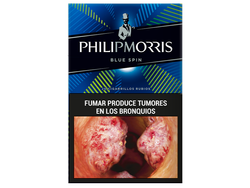 PHILIP MORRIS BLUE SPIN BOX 20