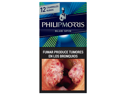 PHILIP MORRIS BLUE SPIN BOX 12
