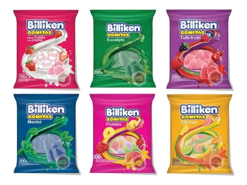 GOMA BILLIKEN FRUTAL 800 GR