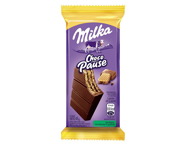 CHOC MILKA CHOCOPAUSE 45 GR