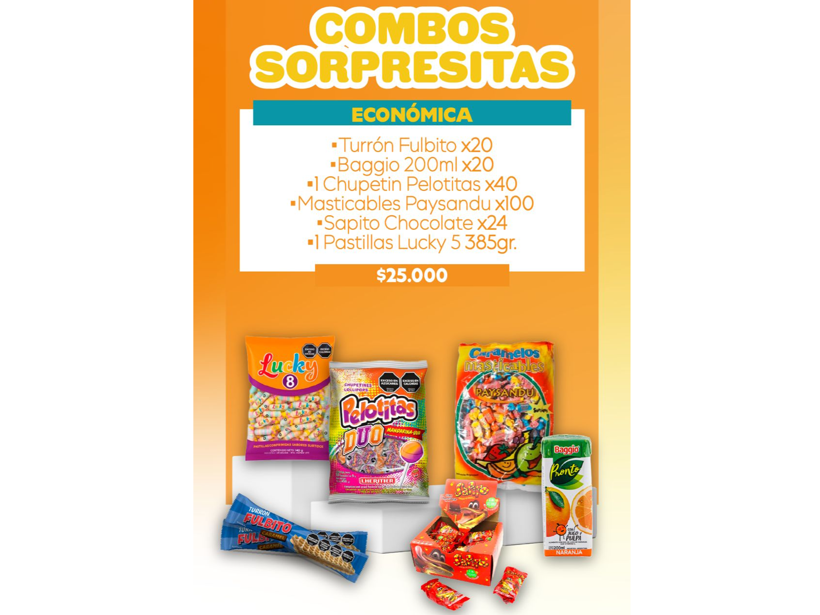 COMBO SORPRESITAS ECONOMICO