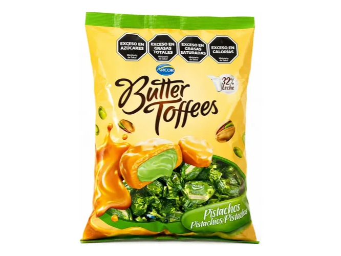 BUTTER TOFFEES PISTACHOS 108 UN