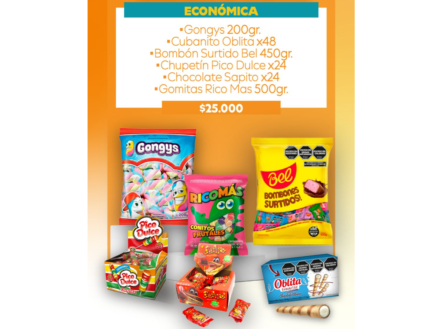 COMBO MESA DULCE ECONOMICA