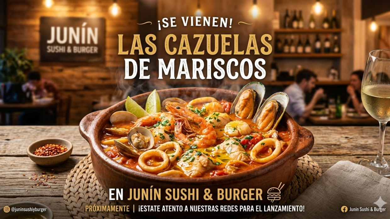Cazuelas y arroz con mariscos