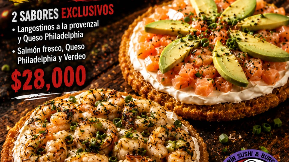 PIZZETAS DE SUSHI