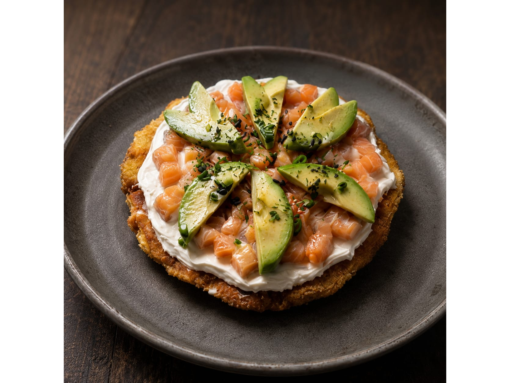PIZZETA DE SALMON