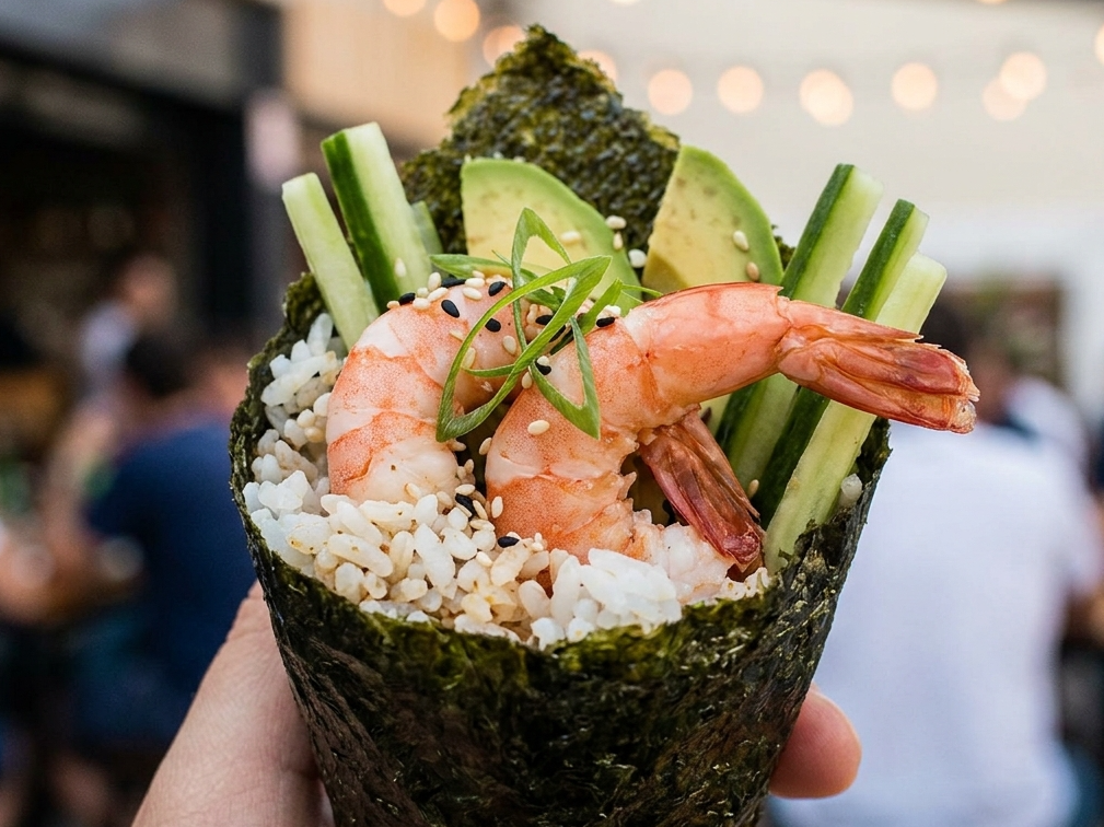 Temaki de Langostinos