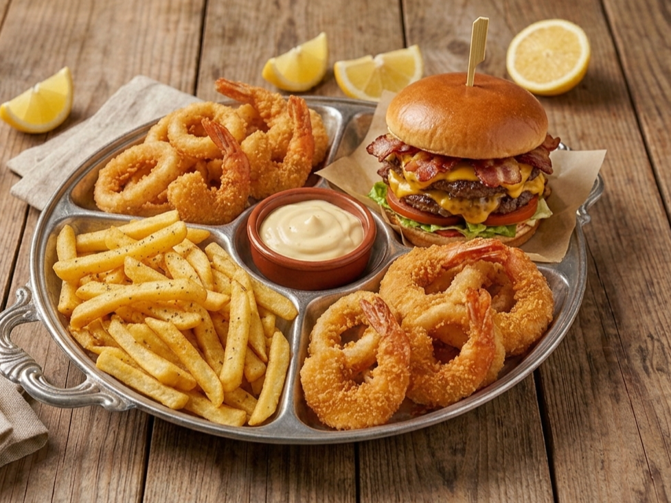 Combo 13: burger doble y Picada VIP