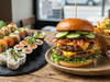 Combo 11: 20 sushi y burger doble