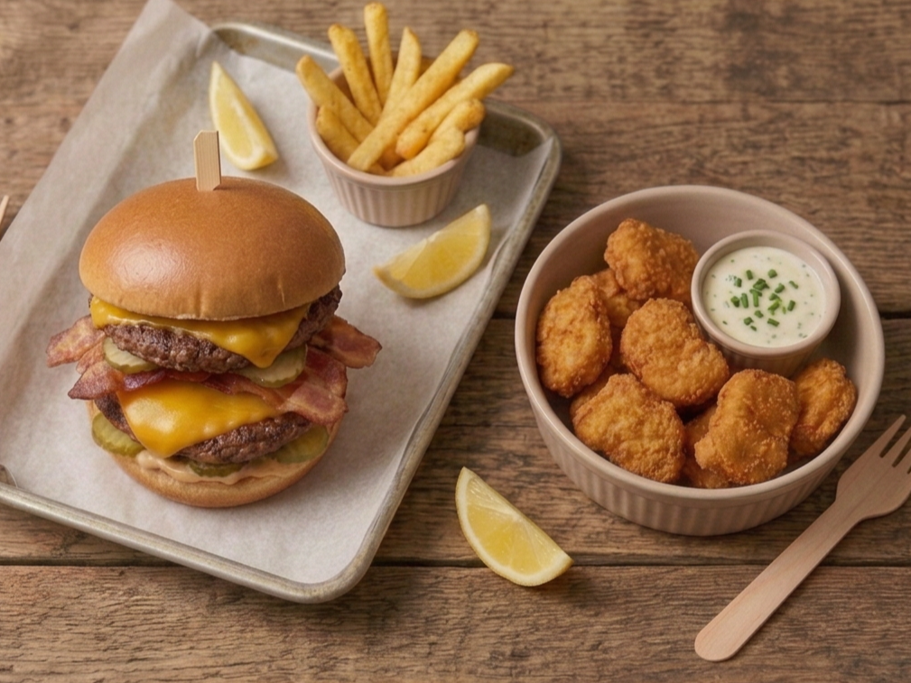 Combo 6 : burger doble y nuggets