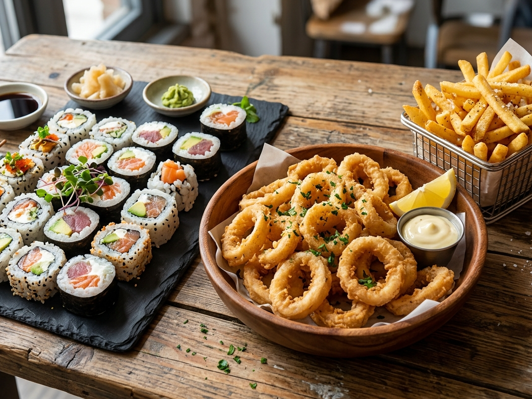 Combo 22: 30 sushi y rabas