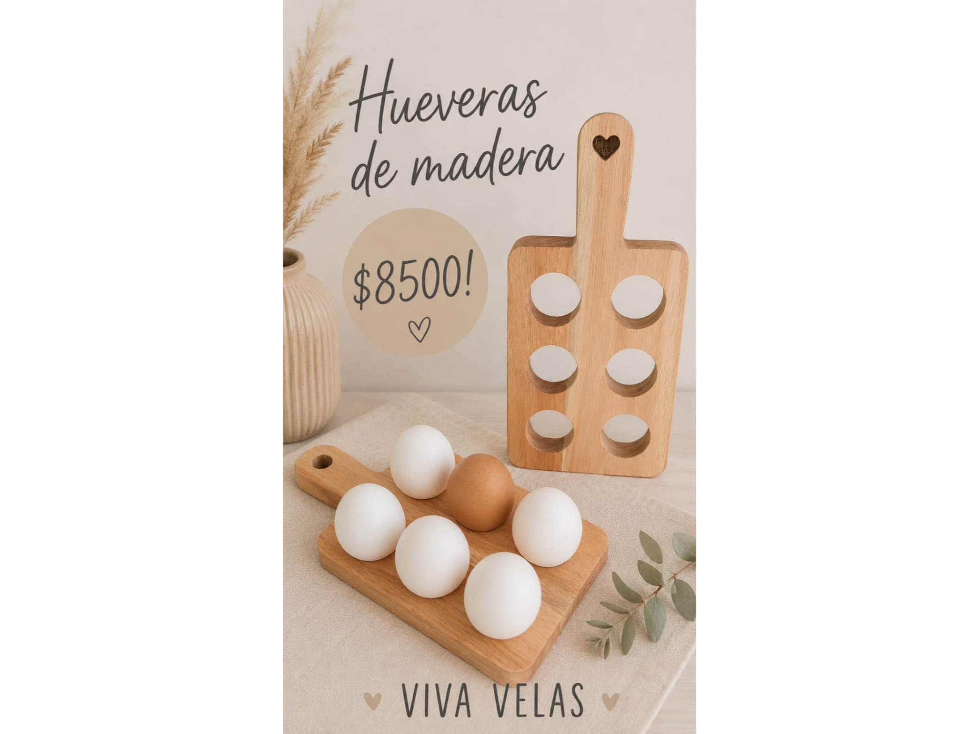 Hueveras de madera