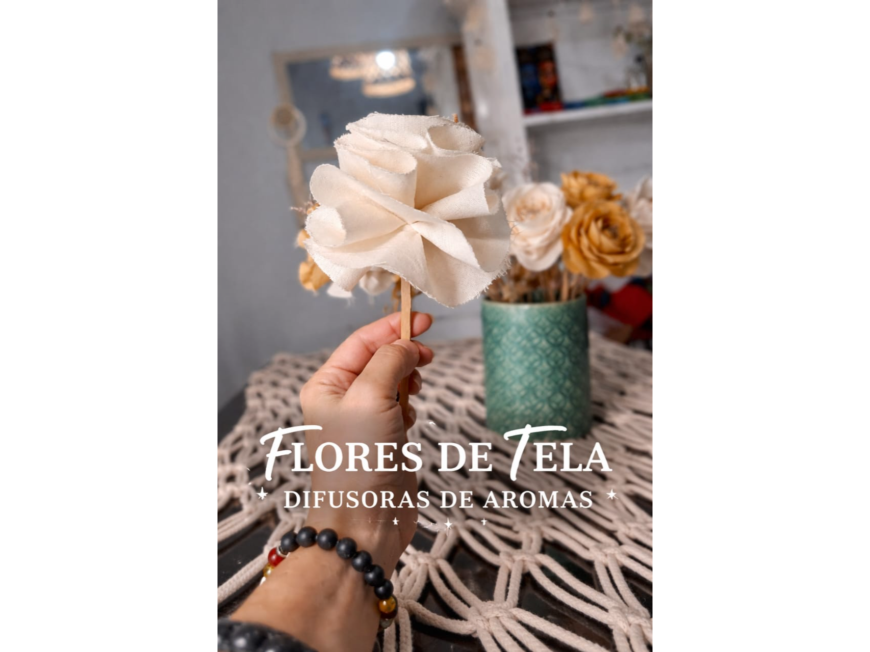 Flores de tela