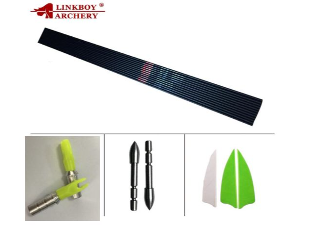 Tubo para flecha  Linkboy L1 - logo rojo 34 pulgadas   spine 400 - 500 - 600 - 700
