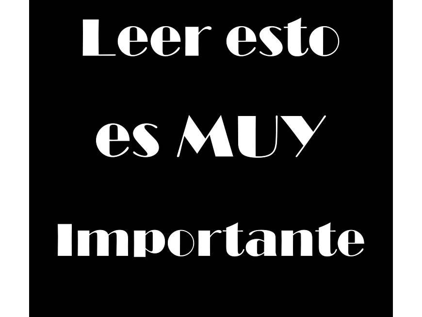 Términos y condiciones LEER!!