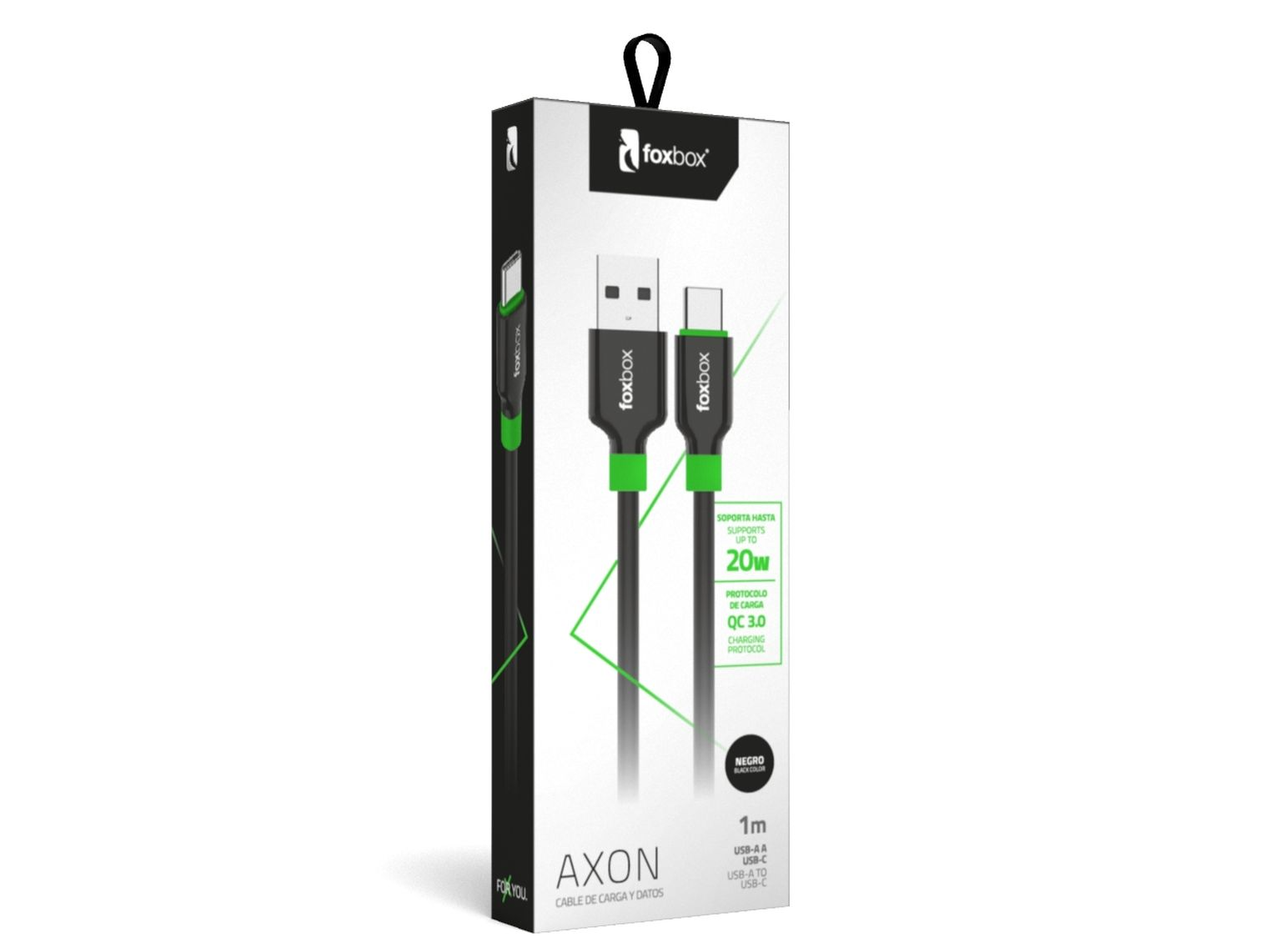 CABLE TIPO C FOX BOX AXON 20W