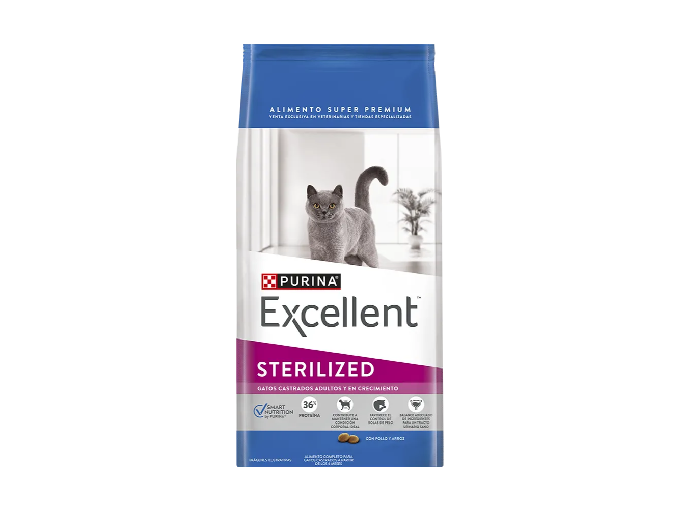 Excellent Gatos Castrados Adultos y en Crecimiento X 7.5 KG