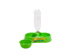 Comedero doble con bebedero a rosca - pets plast
