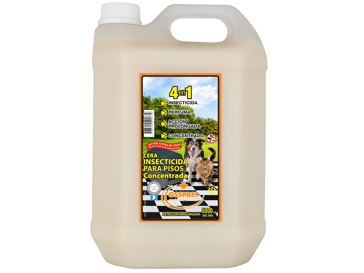 4 en 1 Cera Insecticida para Pisos Concentrada de Acción Prolongada OSSPRET