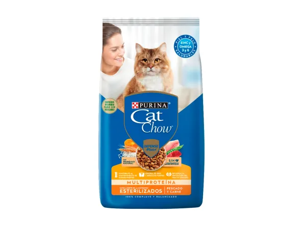 CAT CHOW ESTERILIZADOS PESCADO CON DEFENSE PLUS
