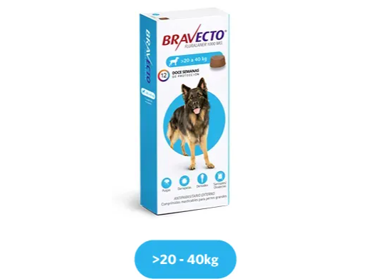 BRAVECTO DE 20 A 40 KG