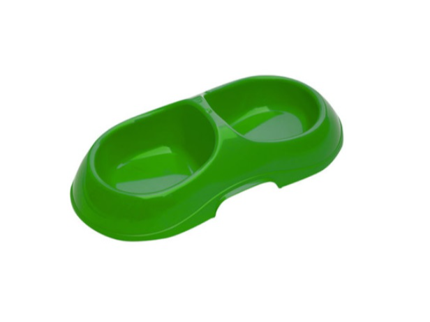 Comedero oval doble 200ml - baupark