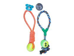 TIRADOR CON PELOTA DE TENIS