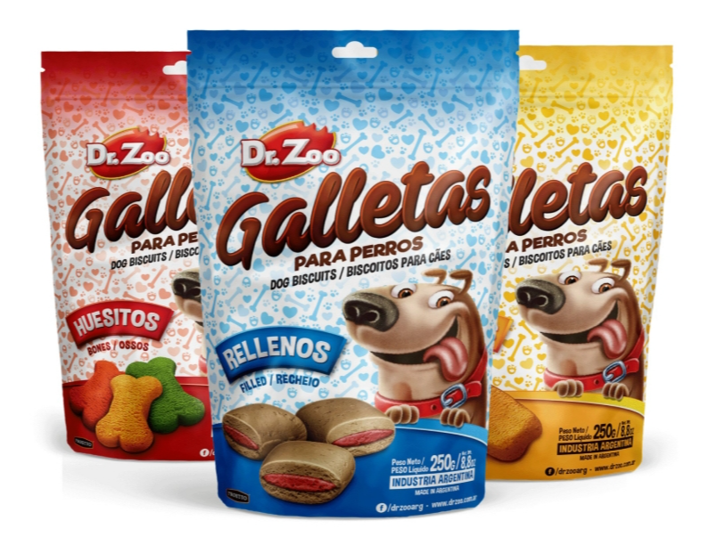 DR. ZOO Doypack galletas rellenos 250 gr