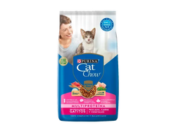 CAT CHOW GATITOS HASTA 12 MESES PESCADO, CARNE Y LECHE