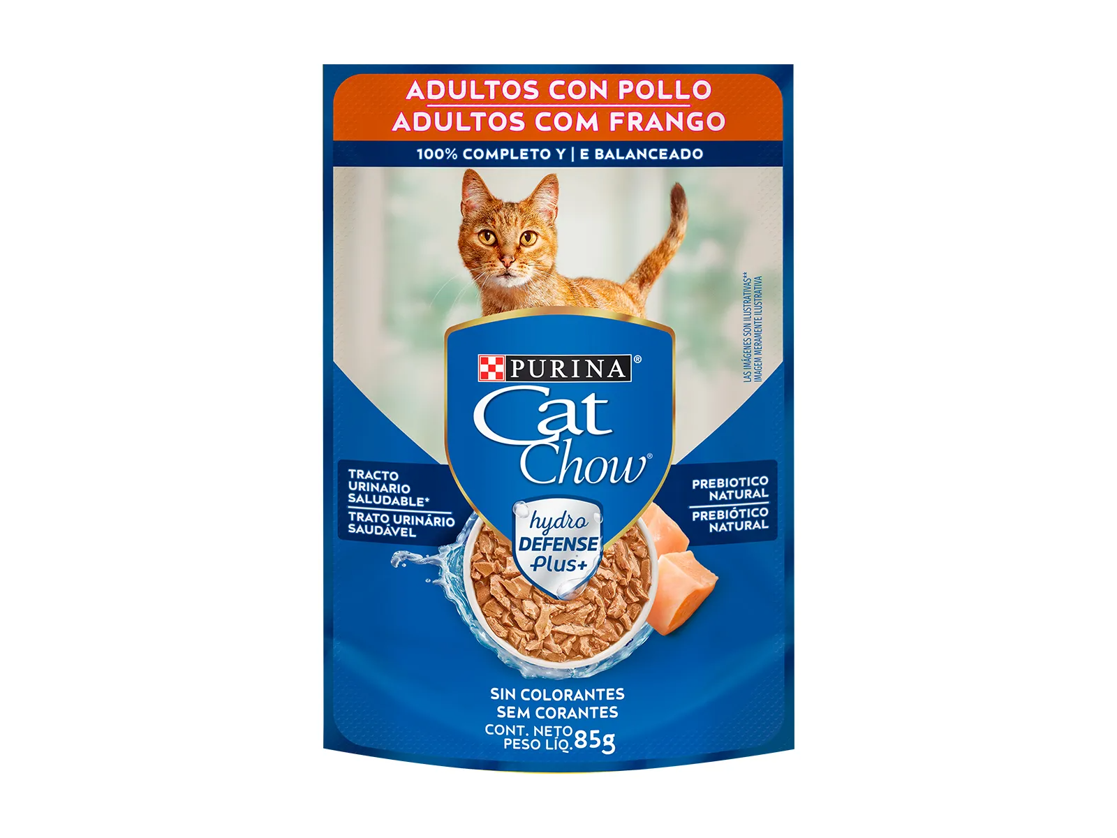 X 3 UND ALIMENTO HUMEDO CAT CHOW ADULTOS POLLO